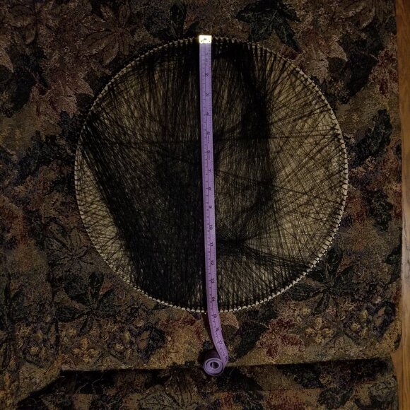 Woman in black, detailed nail and thread art, artisan hand made, NWOT - Picture 5 of 6